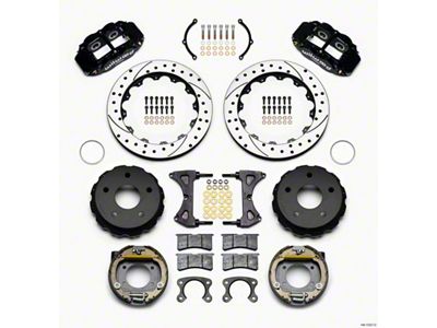 Wilwood Narrow Superlite 4R Rear P-Brk Kit 12.88in Drilled Small - 140-13321-D