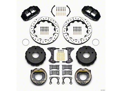 Wilwood Narrow Superlite 4R Rear P-Brk Kit 12.88in Drilled Big - 140-13323-D
