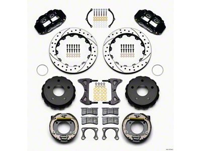 Wilwood Narrow Superlite 4R Rear P-Brk Kit 12.88in Drilled Big - 140-13734-D