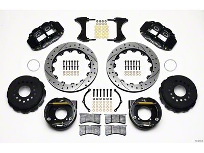 Wilwood Narrow Superlite 4R Rear P-Brk Kit 12.88in Drilled - 140-9213-D