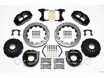 Wilwood Narrow Superlite 4R Rear P-Brk Kit 12.88in Drilled Small - 140-9216-D