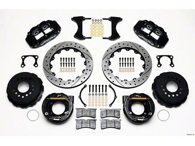 Wilwood Narrow Superlite 4R Rear P-Brk Kit 12.88in Drilled Big - 140-9217-D