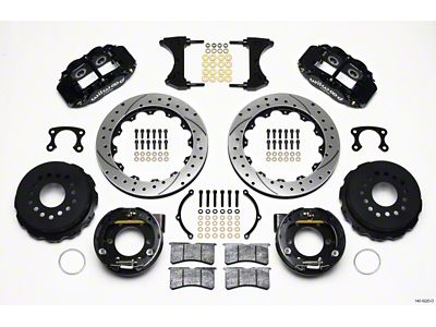 Wilwood Narrow Superlite 4R Rear P-Brk Kit 12.88in Drilled Small - 140-9220-D