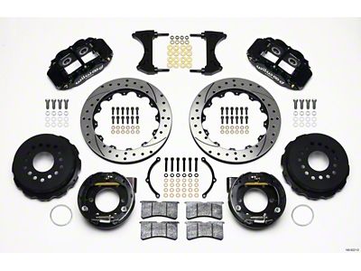 Wilwood Narrow Superlite 4R Rear P-Brk Kit 12.88in Drilled 2005-2014 - 140-9221-D