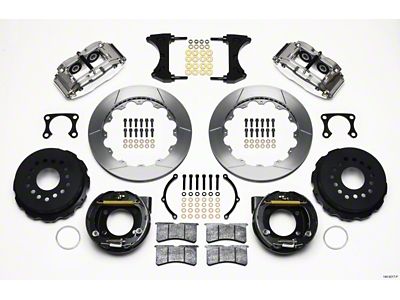 Wilwood Narrow Superlite 4R Rear P-Brk Kit 12.88in Polished Big - 140-9217-P
