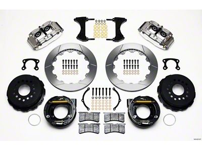 Wilwood Narrow Superlite 4R Rear P-Brk Kit 12.88in Polished Big - 140-9218-P