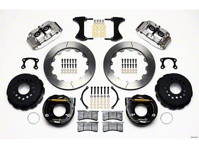 Wilwood Narrow Superlite 4R Rear P-Brk Kit 12.88in Polished Big - 140-9219-P