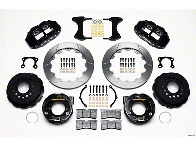 Wilwood Narrow Superlite 4R Rear P-Brk Kit 12.88in Small Ford - 140-9220