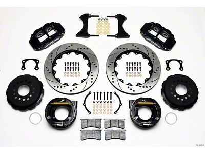 Wilwood Narrow Superlite 4R Rear P-Brk Kit 14.00in Drilled New - 140-10012-D