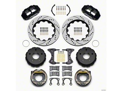 Wilwood Narrow Superlite 4R Rear P-Brk Kit 14.00in Drilled Big - 140-13333-D