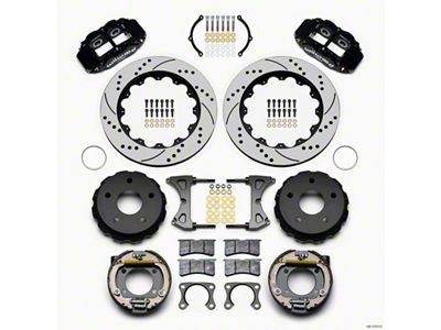 Wilwood Narrow Superlite 4R Rear P-Brk Kit 14.00in Drilled Big - 140-13731-D