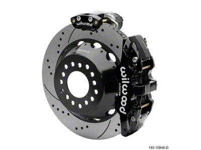 Wilwood Narrow Superlite 4R Rear P-Brk Kit AERO4 14in Rotor - 140-15846-D
