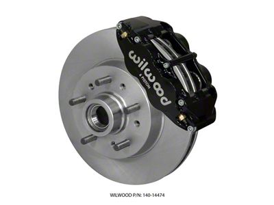 Wilwood Narrow Superlite 6R Front Brake Kit 11.86in Black 64-70 - 140-14474