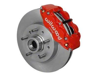 Wilwood Narrow Superlite 6R Front Brake Kit 11.86in Red 64-70 - 140-14474-R