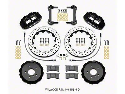 Wilwood Narrow Superlite 6R Front Hat Kit 12.88in Drilled 2014-2015 - 140-15214-D