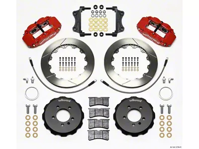 Wilwood Narrow Superlite 6R Front Hat Kit 12.88in Red 06-12 - 140-12789-R