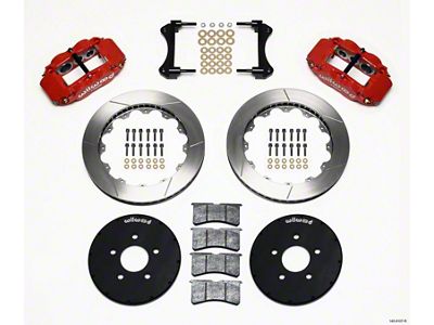 Wilwood Narrow Superlite 6R Front Hat Kit 12.88in Red 1994-2004 - 140-9107-R