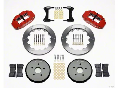 Wilwood Narrow Superlite 6R Front Hat Kit 12.88in Red 2008 - 140-10752-R