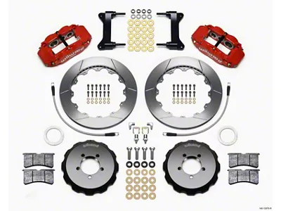 Wilwood Narrow Superlite 6R Front Hat Kit 12.88in Red 2012-Up - 140-12870-R