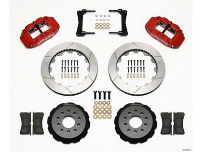 Wilwood Narrow Superlite 6R Front Hat Kit 13.06in Red 2005-2014 - 140-9109-R