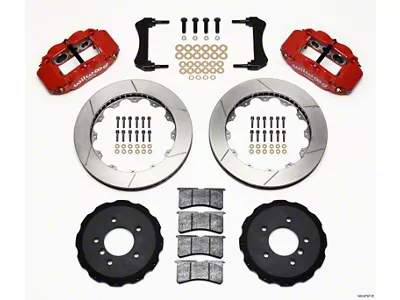 Wilwood Narrow Superlite 6R Front Hat Kit 13.06in Red E36 - 140-8797-R