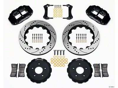 Wilwood Narrow Superlite 6R Front Hat Kit 14.00in Drilled Backdraft - 140-10969-D