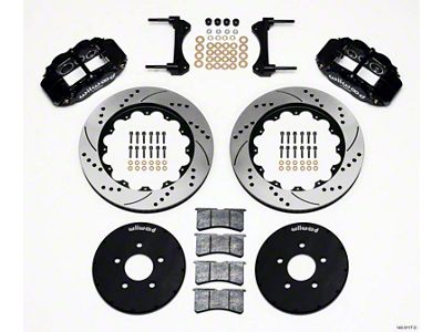 Wilwood Narrow Superlite 6R Front Hat Kit 14.00in Drilled 1994-2004 - 140-9117-D