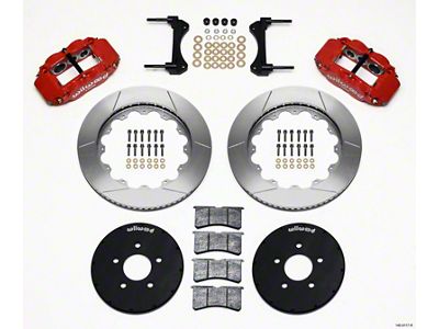 Wilwood Narrow Superlite 6R Front Hat Kit 14.00in Red 1994-2004 - 140-9117-R
