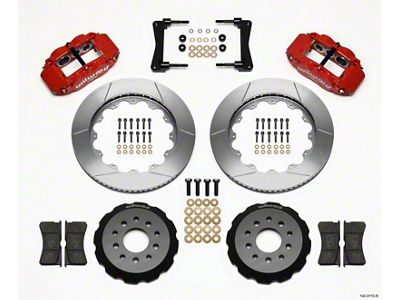 Wilwood Narrow Superlite 6R Front Hat Kit 14.00in Red 2005-2014 - 140-9110-R