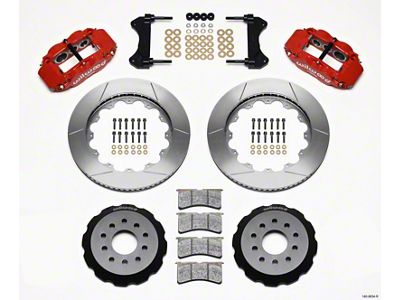 Wilwood Narrow Superlite 6R Front Hat Kit 14.00in Red 98-02 - 140-9834-R