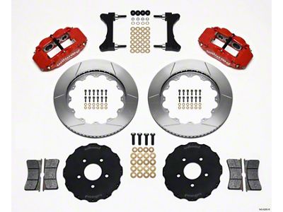 Wilwood Narrow Superlite 6R Front Hat Kit 14.00in Red Mitsubishi - 140-9285-R