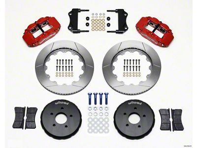 Wilwood Narrow Superlite 6R Front Hat Kit 14.00in Red Nissan - 140-9192-R