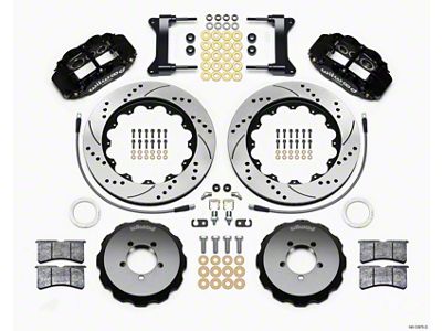 Wilwood Narrow Superlite 6R Front Hat Kit 14.00in Drilled 1999-2012 - 140-12875-D
