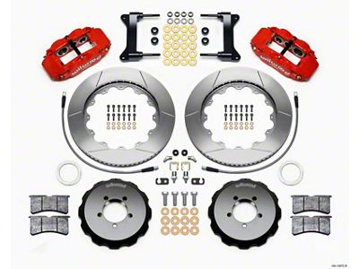 Wilwood Narrow Superlite 6R Front Hat Kit 14.00in Red 1999-2012 - 140-12875-R