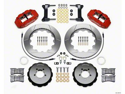 Wilwood Narrow Superlite 6R Front Hat Kit 14.00in Red 1999-2012 - 140-12875-R