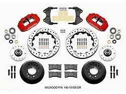 Wilwood Narrow Superlite 6R Front Hub Kit 12.88in Drill Red 