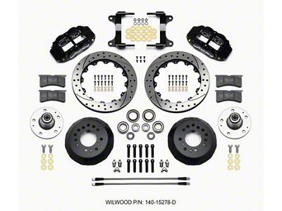 Wilwood Narrow Superlite 6R Front Hub Kit 12.88in Drilled 82-92 - 140-15278-D