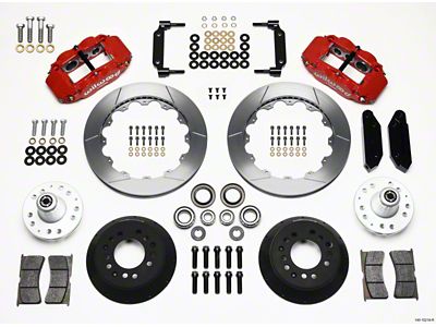 Wilwood Narrow Superlite 6R Front Hub Kit 12.88in Red 1968-1969 - 140-10219-R