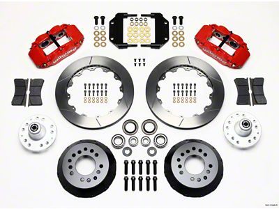 Wilwood Narrow Superlite 6R Front Hub Kit 12.88in Red Magnum - 140-11548-R