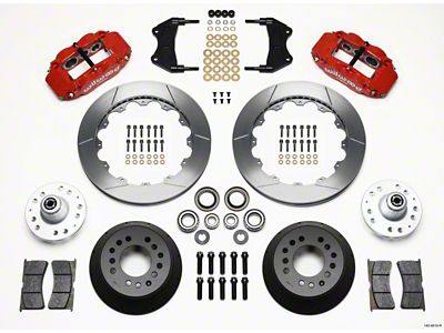 Wilwood Narrow Superlite 6R Front Hub Kit 12.88in Red WWE - 140-9919-R