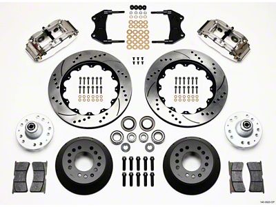 Wilwood Narrow Superlite 6R Front Hub Kit 14.00in Drill Pol - 140-9920-DP
