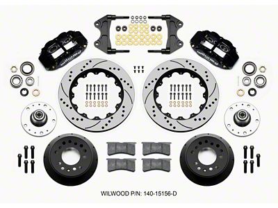 Wilwood Narrow Superlite 6R Front Hub Kit 14.00in Drilled WWE - 140-15156-D