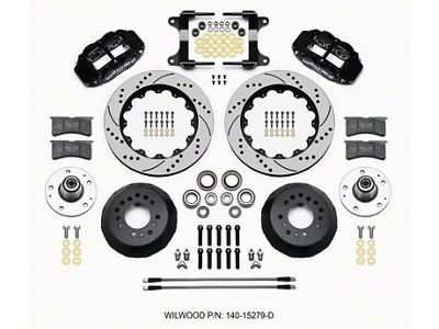 Wilwood Narrow Superlite 6R Front Hub Kit 14.00in Drilled 82-92 - 140-15279-D