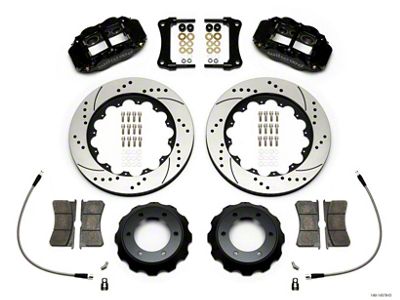 Wilwood Narrow Superlite Black 6R Front Kit 14in Drilled Rotor - 140-14578-D