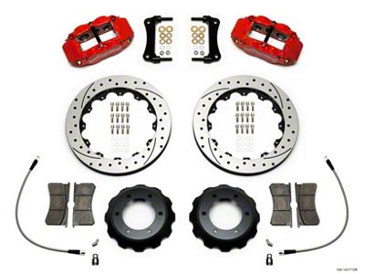 Wilwood Narrow Superlite Red 6R Front Kit 12.88in Drilled Rotor - 140-14577-DR