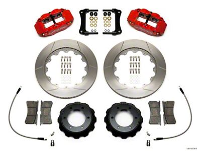 Wilwood Narrow Superlite Red 6R Front Kit 14in Slotted Rotor - 140-14578-R