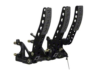 Wilwood Pedal Assembly Floor Mount-Brake Clutch & Throttle w/ Throttle - 340-12411