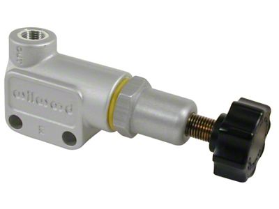 Wilwood Proportioning Valve - Knob Adjust M10x1 BBF Inlet & - 260-12627