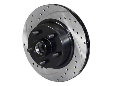 Wilwood Rotor Front SRP Drilled & Slotted Black - 65-69 - 160-14323-BK