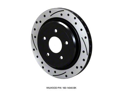 Wilwood Rotor-Rear-SRP-C5/C6 Vette-RH-BLK 12.00 x 1.03 - 5 x 4.75in - 160-14040-BK